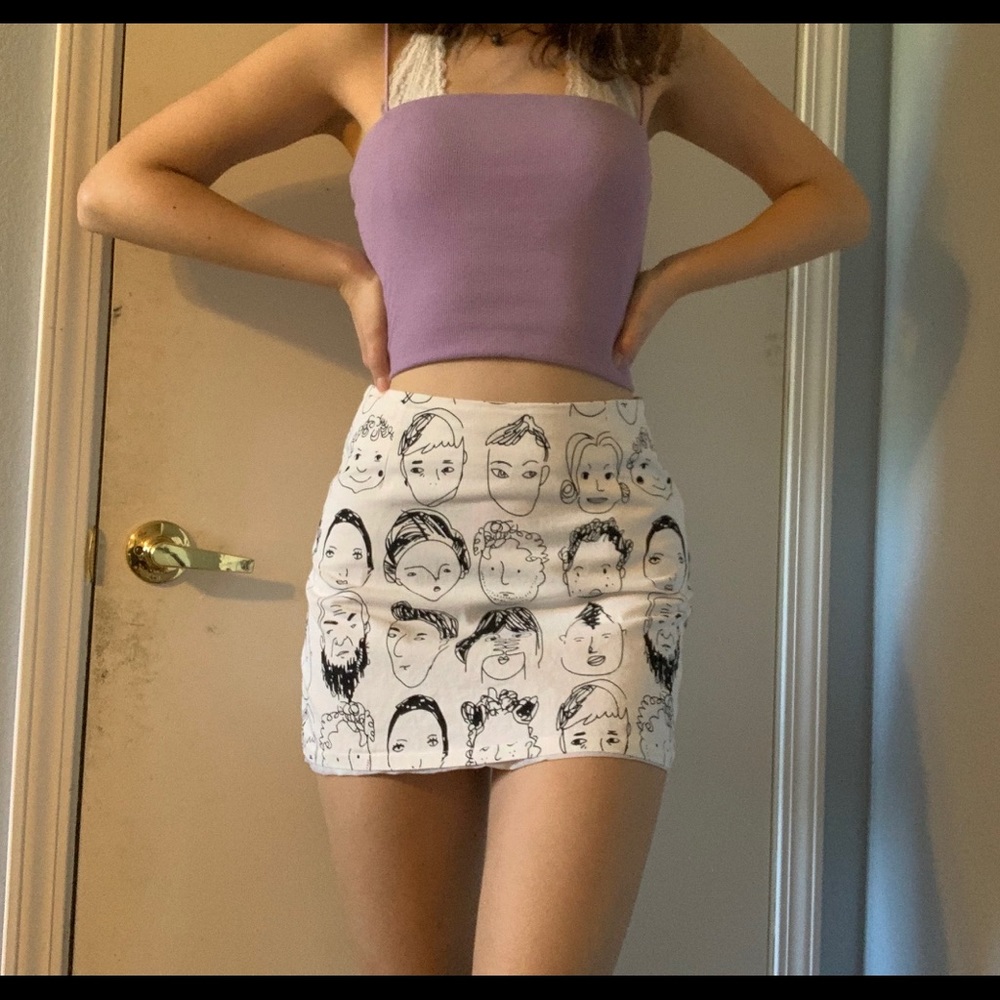 Figure print skirt
